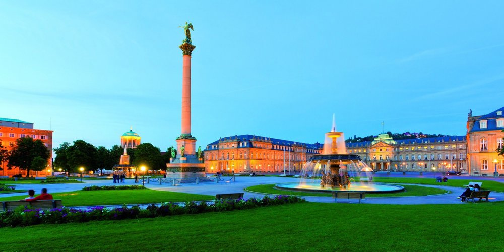 Neues Schloss, Schlossplatz, Stuttgart, Baden-Wrttemberg, Deutschland